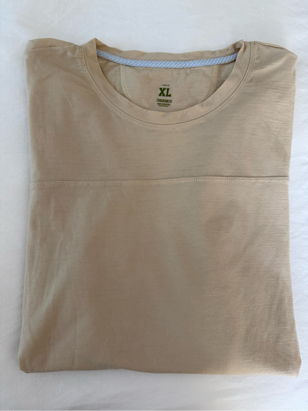 Tracksmith Harrier Tee in Pale Yellow - XL